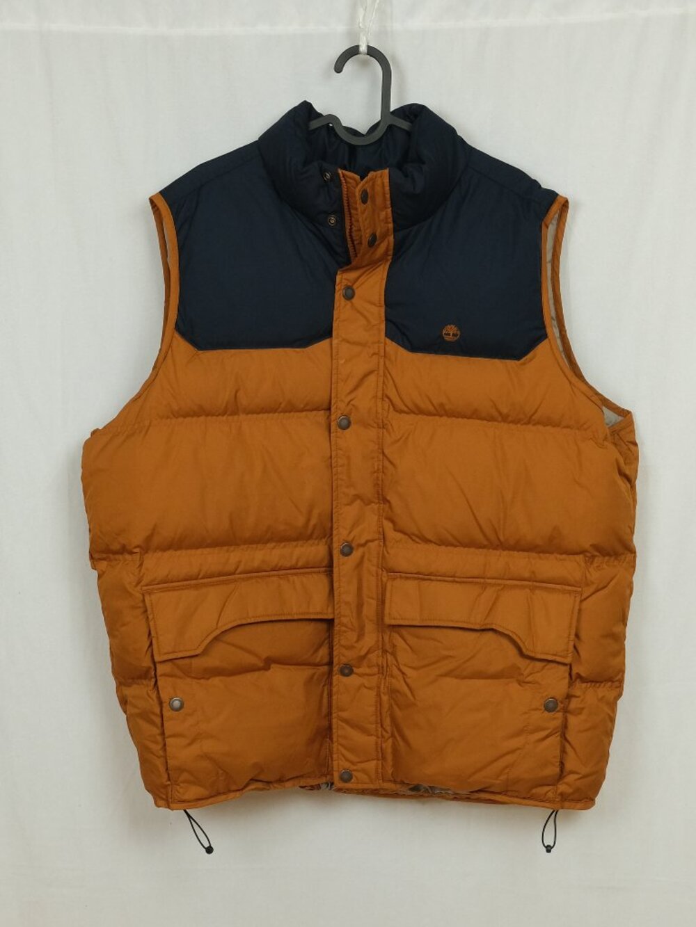 Timberland Goose Eye Mountain Down Puffer Vest Orange XL Outdoor Wear
